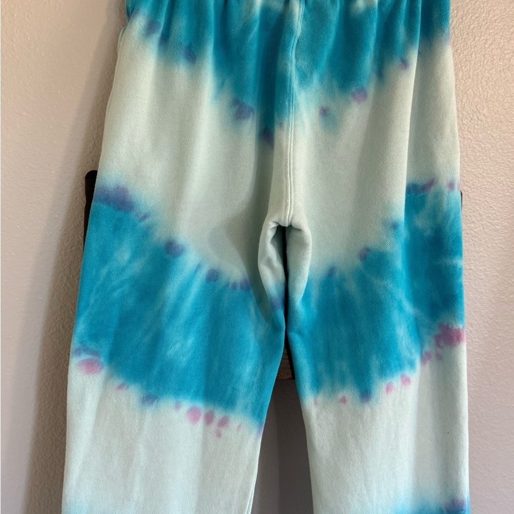 Spiritual Gangster Rainbow Perfect Sweats Joggers Blue/White Tie-Dye. Small. - Picture 10 of 13